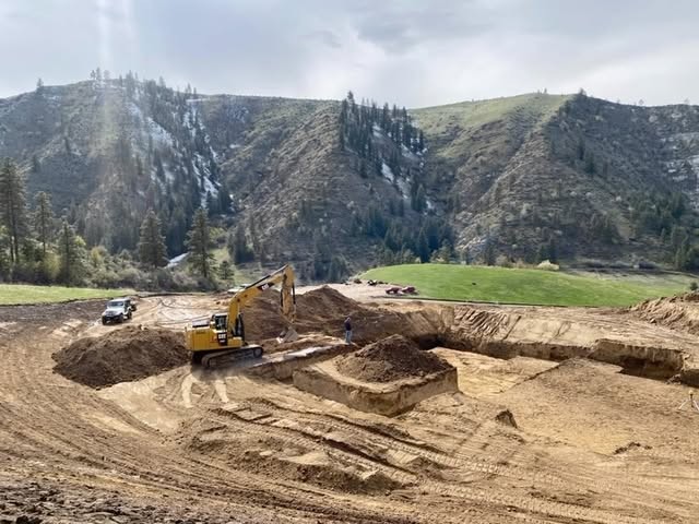 Hillside excavation